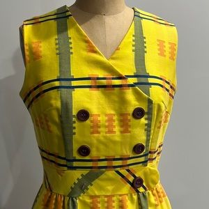Vintage One-of-One Hand-sewn Apron Dress